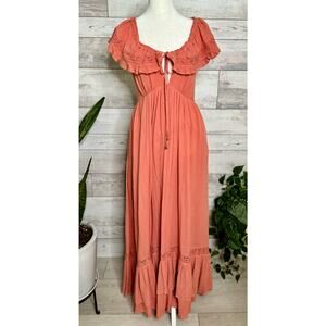 Moonlight Ocean Free People Dress in XS Coral